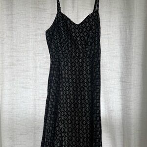 Black and White Patterned Summer Dress